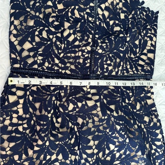 Lulu’s Large Divine Destiny Navy Blue Lace Midi Dress New with Tags - Picture 10 of 11
